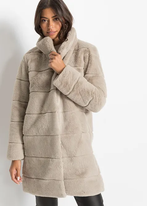 Manteau en tissu peluche, bonprix