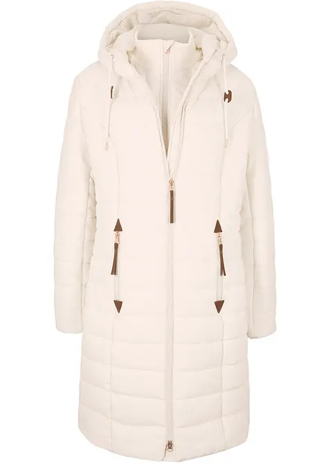 Doudoune longue, style 2 en 1, bonprix