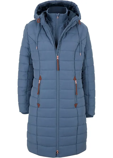 Doudoune longue, style 2 en 1, bonprix