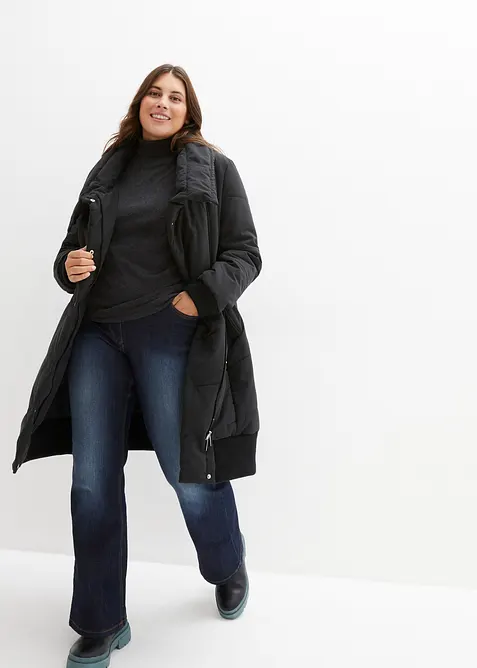 Jean bootcut taille mi-haute, extensible, bonprix