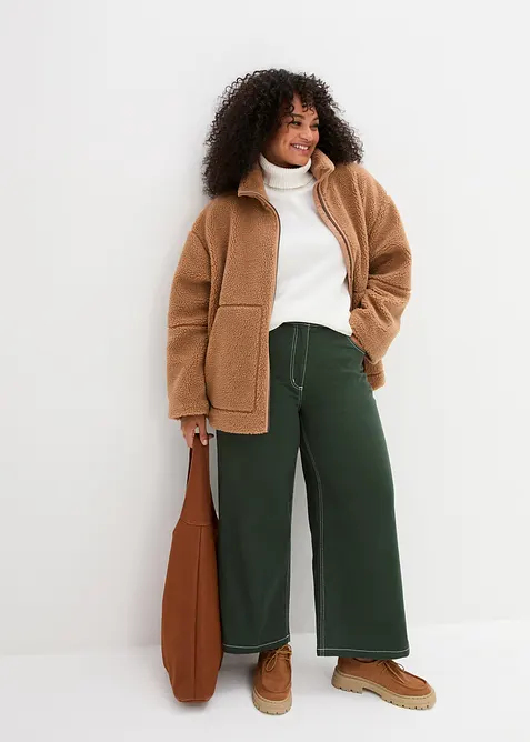 Veste en sherpa doubl&eacute;e, bonprix