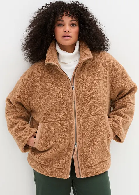Veste en sherpa doubl&eacute;e, bonprix
