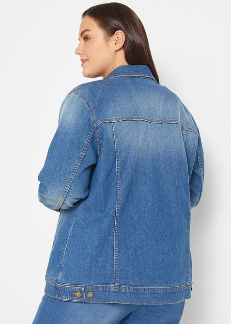 Veste en jean extensible, basique, bonprix