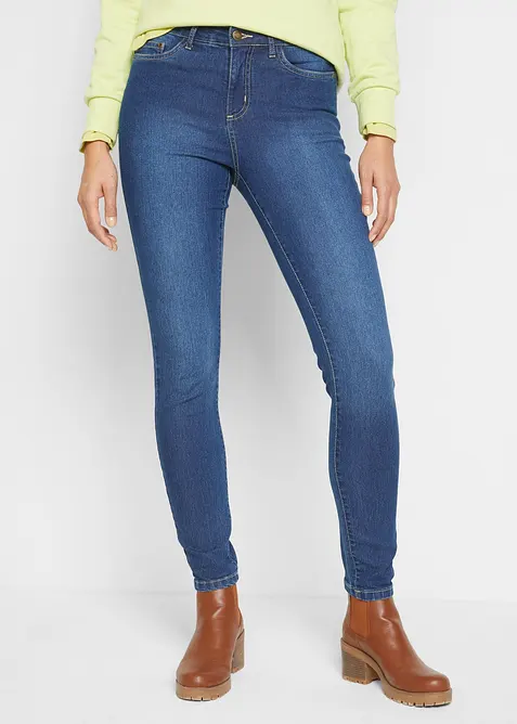 Jean skinny taille mi-haute, extensible, bonprix