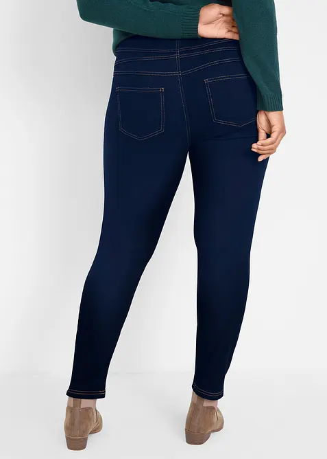 Jegging taille haute en mati&egrave;re thermique l&eacute;g&egrave;rement &eacute;lastique, taille confortable, bonprix