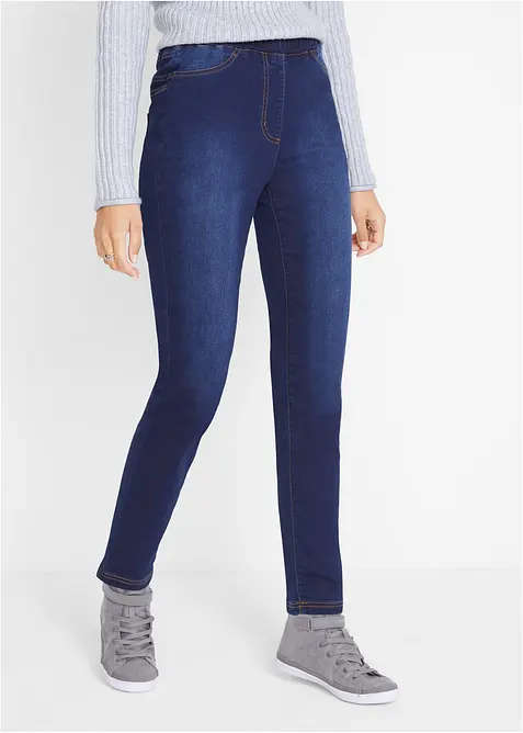 Jegging taille haute en mati&egrave;re thermique l&eacute;g&egrave;rement &eacute;lastique, taille confortable, bonprix