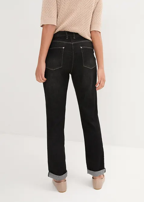 Jean boyfriend taille mi-haute, extensible, bonprix