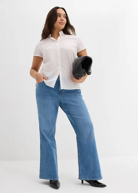 Jean flare taille mi-haute, bonprix