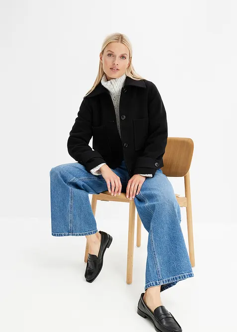 Jean large taille mi-haute, bonprix