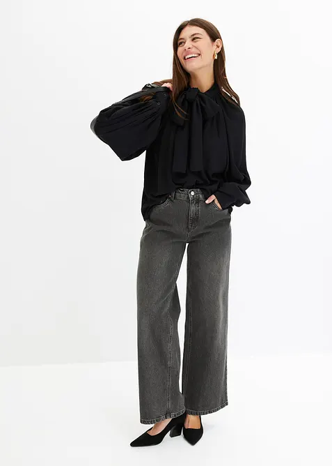 Jean large taille mi-haute, bonprix