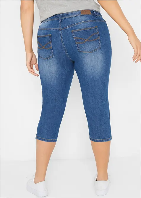 Jean slim taille mi-haute, raccourci, bonprix