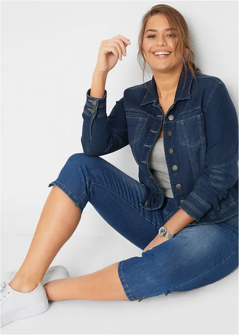 Jean slim taille mi-haute, raccourci, bonprix