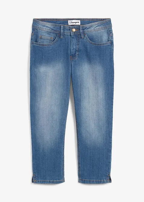 Jean slim taille mi-haute, raccourci, bonprix