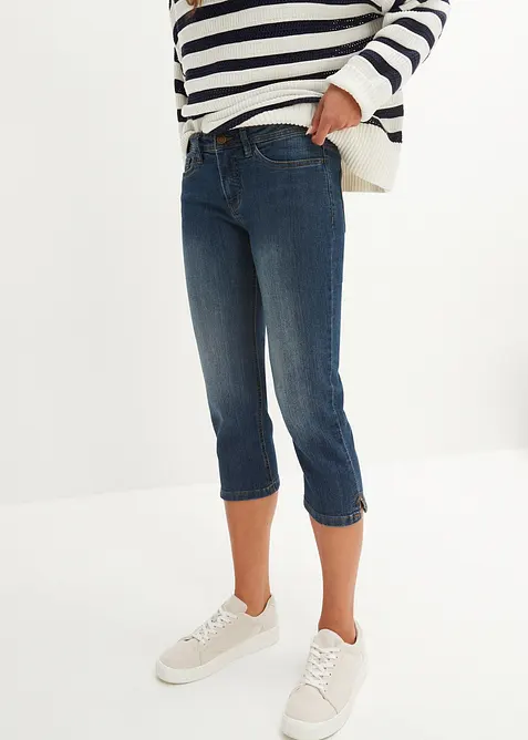 Jean slim taille mi-haute, raccourci, bonprix