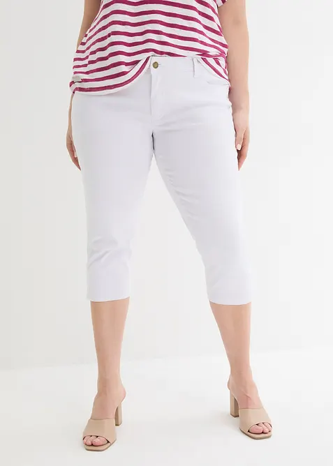 Jean slim taille mi-haute, raccourci, bonprix