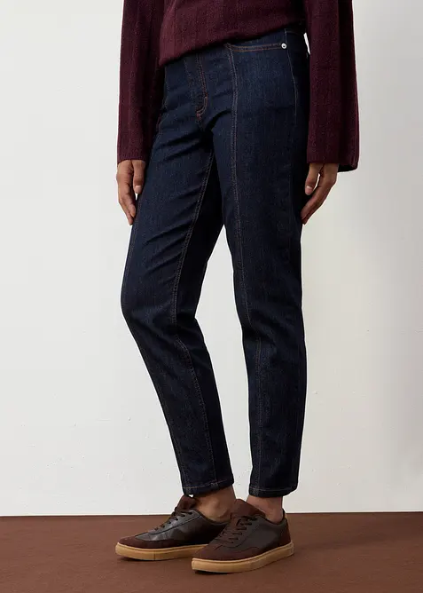 Jean mom taille haute, extensible, bonprix