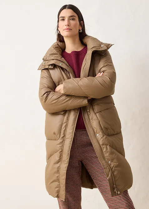 Doudoune longue d&eacute;perlante, bonprix