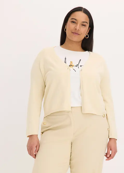 Gilet simple en fine maille, bonprix