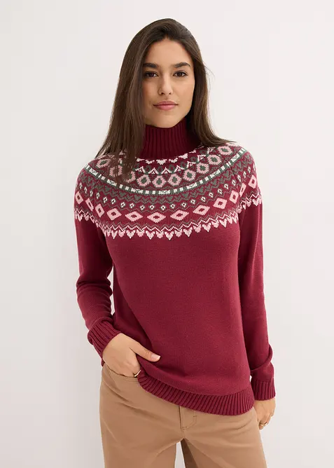 Pull &agrave; col roul&eacute;, bonprix