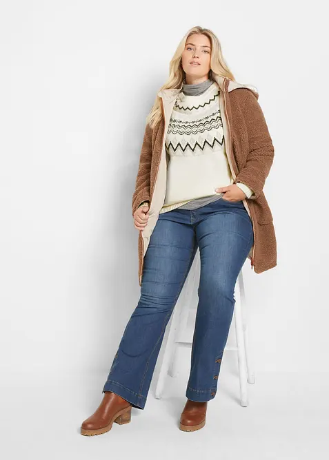 Pull norv&eacute;gien &agrave; col montant, bonprix