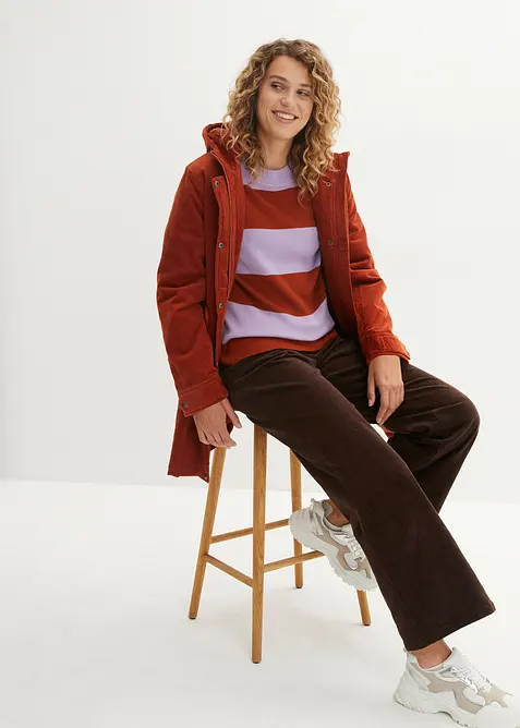 Pull en fine maille &agrave; larges rayures, bonprix