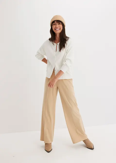 Gilet en maille 100% coton, bonprix