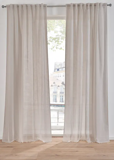 Voilage textur&eacute; (1 pce), bonprix