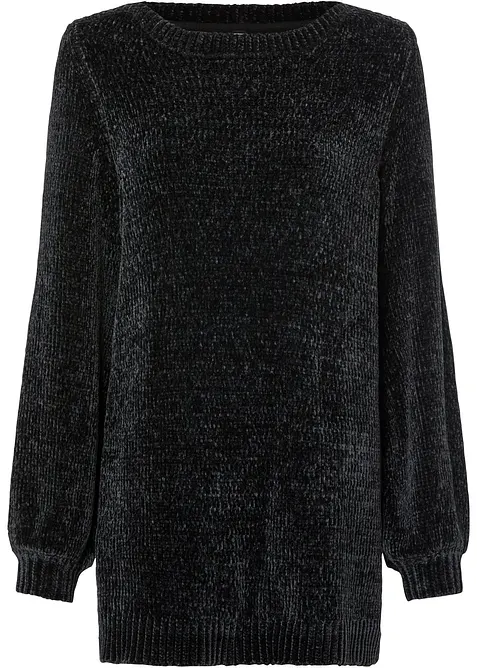 Pull long en maille chenille, bonprix