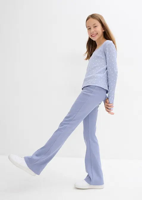 Pantalon en jersey de coton c&ocirc;tel&eacute;, bonprix