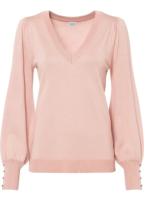 Pull en fine maille, viscose majoritaire, bonprix