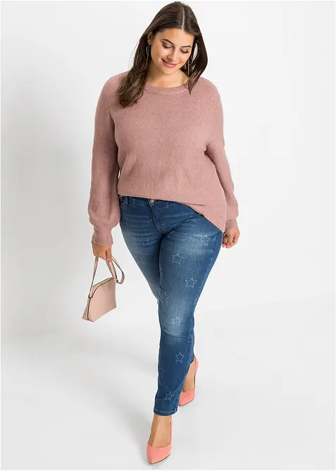 Pull &agrave; manches ballon, bonprix