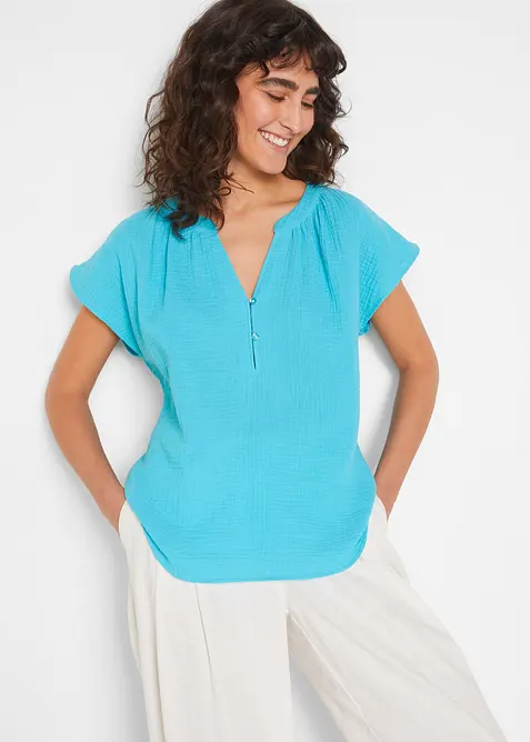 Blouse en gaze 100% coton, bonprix