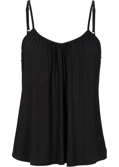 Top &agrave; fines bretelles en viscose fluide, bonprix