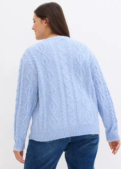 Pull en grosse maille torsad&eacute;e, bonprix