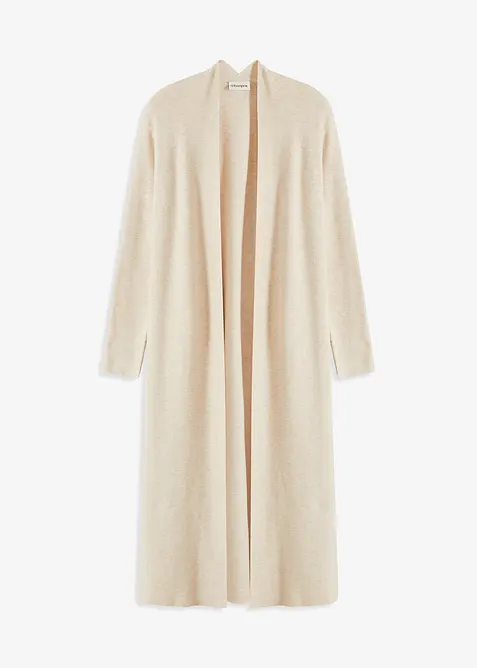 Gilet long en maille, bonprix