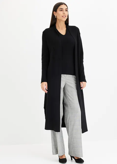 Gilet long en maille, bonprix