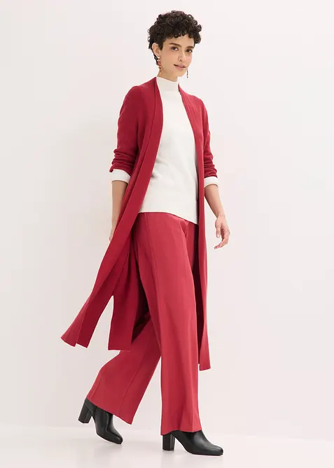 Gilet long en maille, bonprix