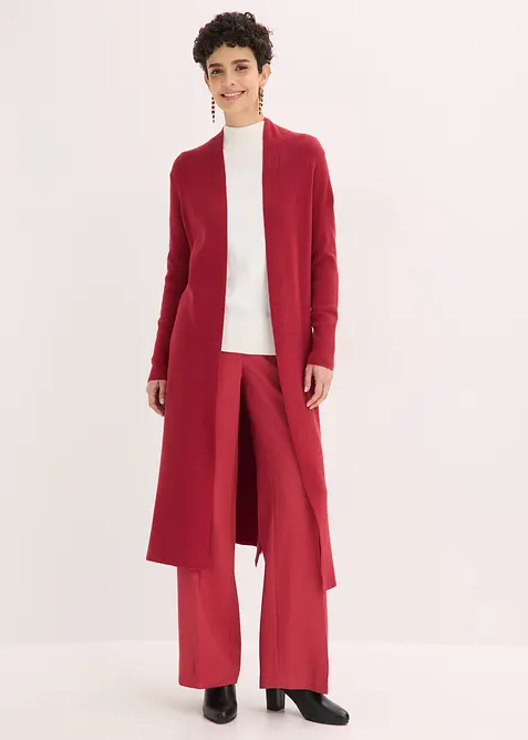 Gilet long en maille, bonprix