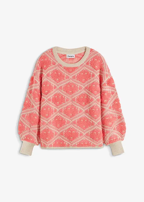 Pull en maille boxy, bonprix
