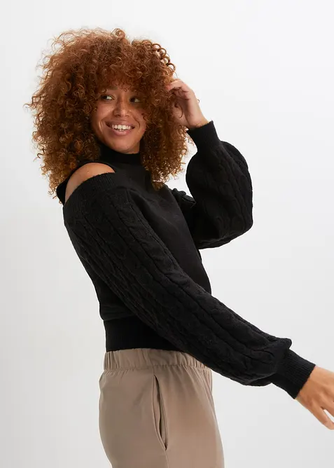 Pull &eacute;paules d&eacute;nud&eacute;es, bonprix