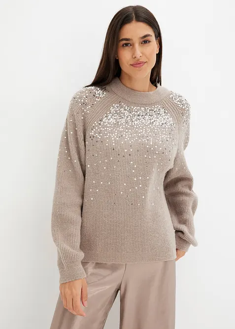 Pull &agrave; sequins, bonprix