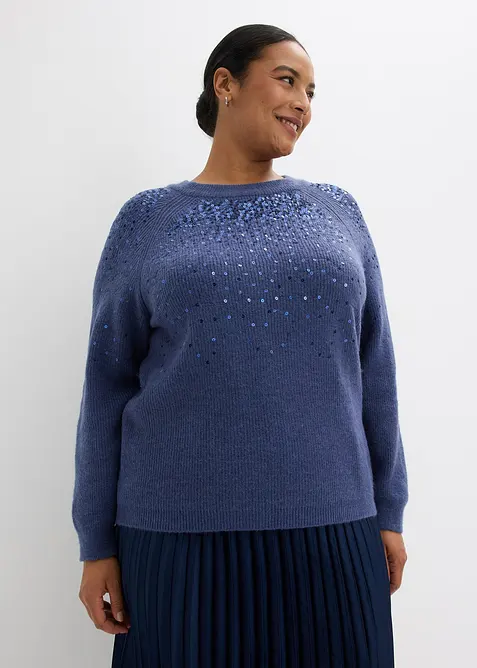 Pull &agrave; sequins, bonprix