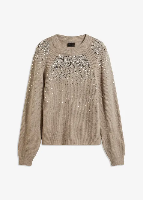 Pull &agrave; sequins, bonprix