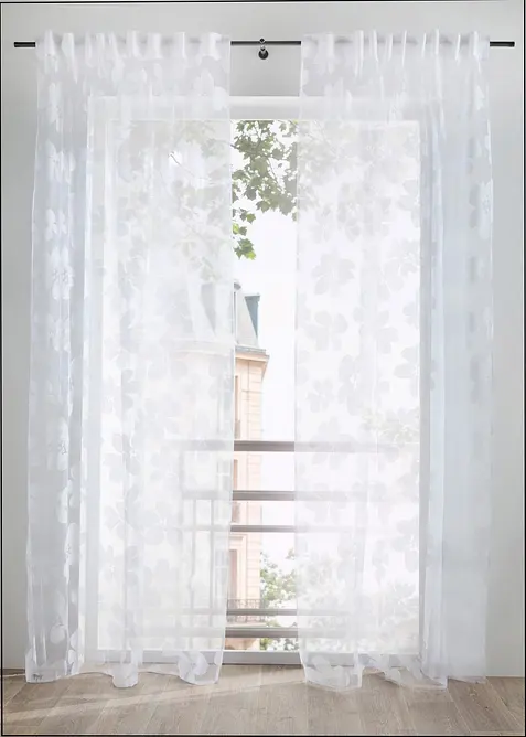 Voilage en d&eacute;vor&eacute; (1 pce), bonprix