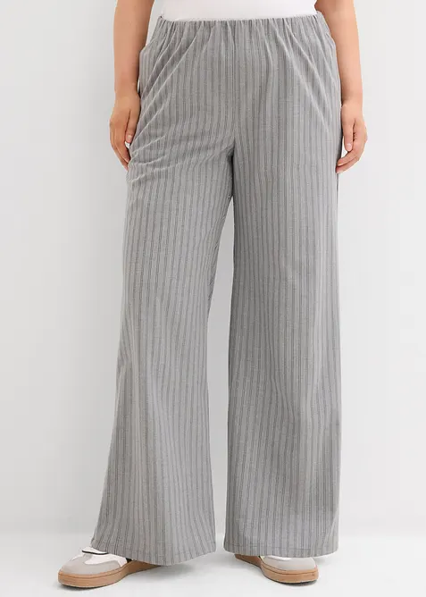 Pantalon fluide &agrave; taille &eacute;lastiqu&eacute;e, bonprix