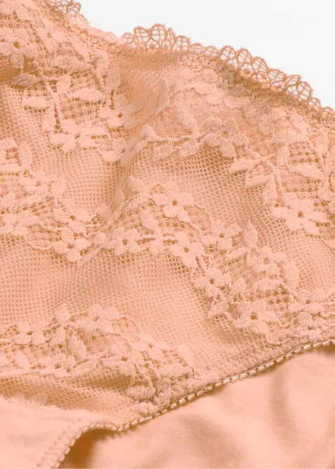 Slip en coton doux et dentelle, bonprix