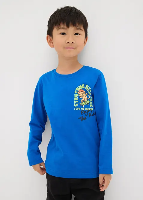 T-shirt manches longues 100% coton, bonprix