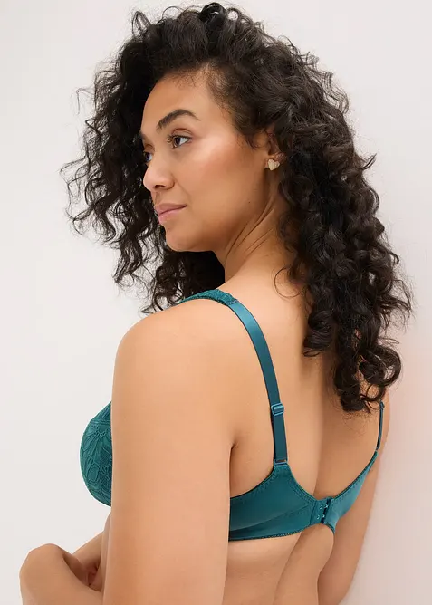 Soutien-gorge grand maintien sans armatures, bretelles rembourr&eacute;es, bonprix