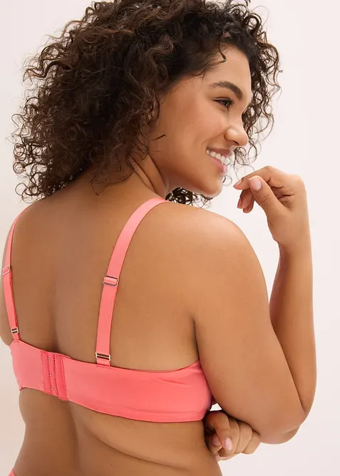 Soutien-gorge &agrave; coques avec broderie florale m&eacute;tallis&eacute;e, bonprix
