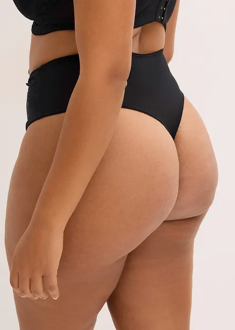 String taille haute avec dentelle, bonprix